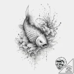 Tattoo sketch japanese и watercolor карп – tattoo sketch (№1757327907_0, 08.09.2025 10:38) — tattoovalue.net
