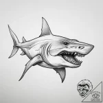 Tattoo sketch goblin shark, concept art for t… – tattoo sketch (№1757328686_0, 08.09.2025 10:51) — tattoovalue.net