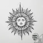 Tattoo sketch лайнворк с солнцем, artistic ta… – tattoo sketch (№1757328881_0, 08.09.2025 10:54) — tattoovalue.net