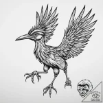 Tattoo sketch puns a roadrunner that says “i’… – tattoo sketch (№1757331027_0, 08.09.2025 11:30) — tattoovalue.net