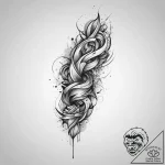 Tattoo sketch leg, tattoo sketch design, roug… – tattoo sketch (№1757332393_0, 08.09.2025 11:53) — tattoovalue.net