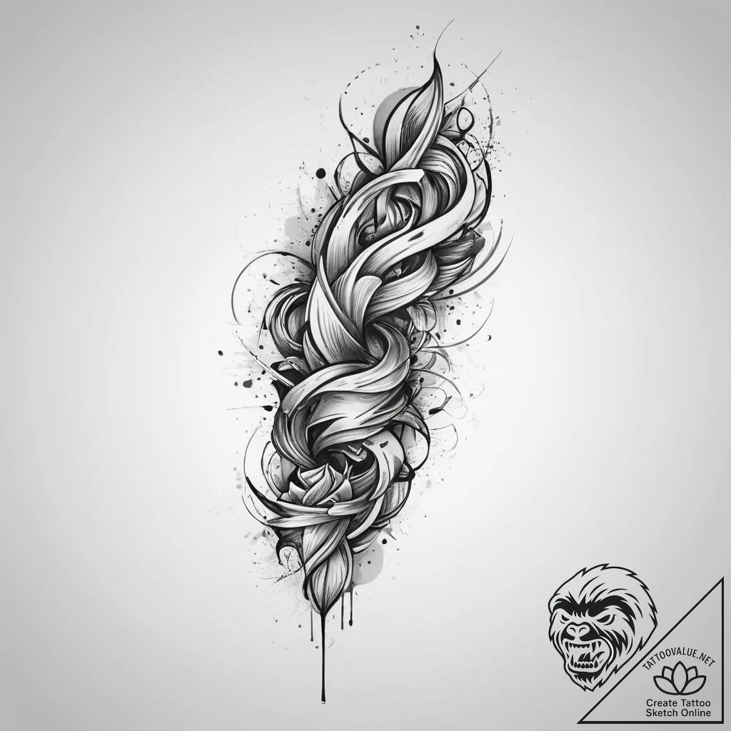 Tattoo sketch leg, tattoo sketch design, roug... - tattoo sketch (№1757332393_0, 08.09.2025 11:53) — tattoovalue.net