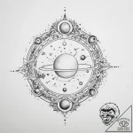 Tattoo sketch cosmic world – tattoo sketch (№1757332978_0, 08.09.2025 12:02) — tattoovalue.net