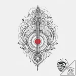 Music-based subcultures, tattoo line art, lin… – tattoo sketch (№1757333365_0, 08.09.2025 12:09) — tattoovalue.net