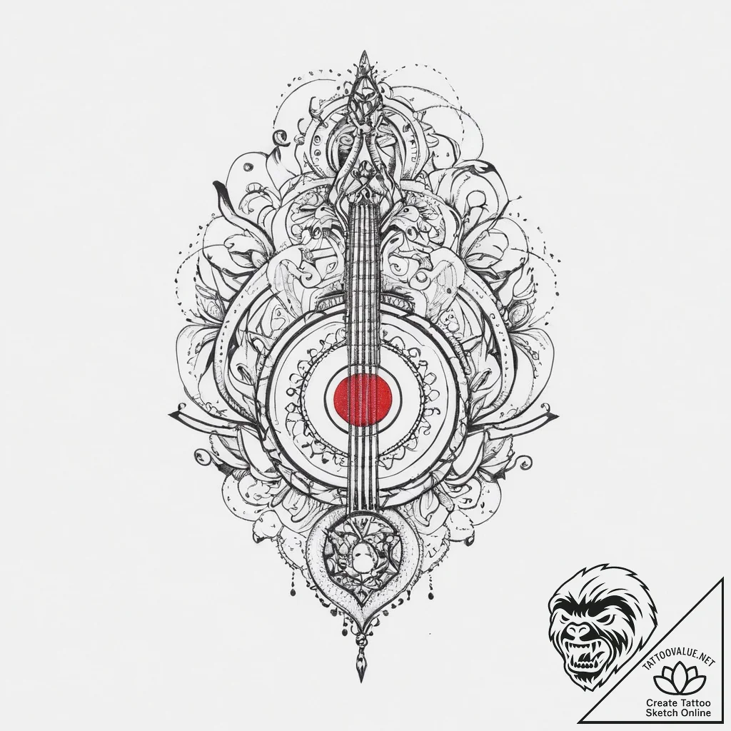 Music-based subcultures, tattoo line art, lin... - tattoo sketch (№1757333365_0, 08.09.2025 12:09) — tattoovalue.net