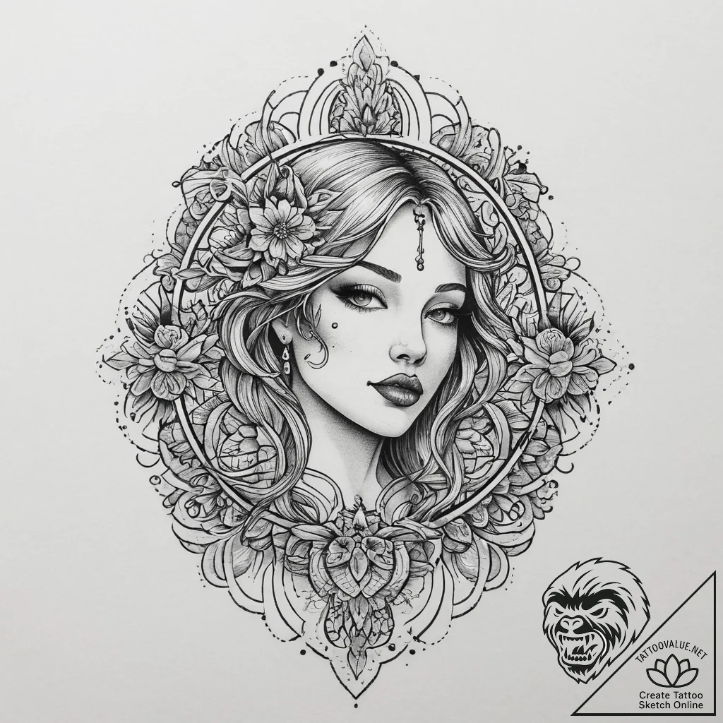 Tattoo sketch puzzle, artistic tattoo sketch,... - tattoo sketch (№1757334143_0, 08.09.2025 12:22) — tattoovalue.net
