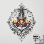 Tattoo sketch cosmic presence, artistic tatto… – tattoo sketch (№1757335121_0, 08.09.2025 12:38) — tattoovalue.net