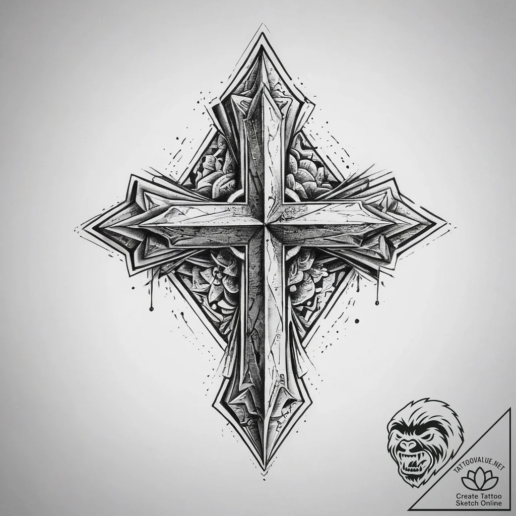Tattoo sketch diamond, artistic tattoo sketch... - tattoo sketch (№1757335706_0, 08.09.2025 12:48) — tattoovalue.net