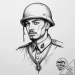 Tattoo sketch soldier with a knot, tattoo dra… – tattoo sketch (№1757336681_0, 08.09.2025 13:04) — tattoovalue.net