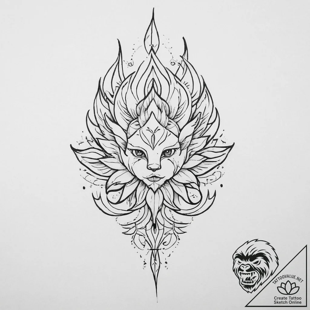 Tattoo sketch ember, tattoo drawing outline,... - tattoo sketch (№1757338495_0, 08.09.2025 13:34) — tattoovalue.net