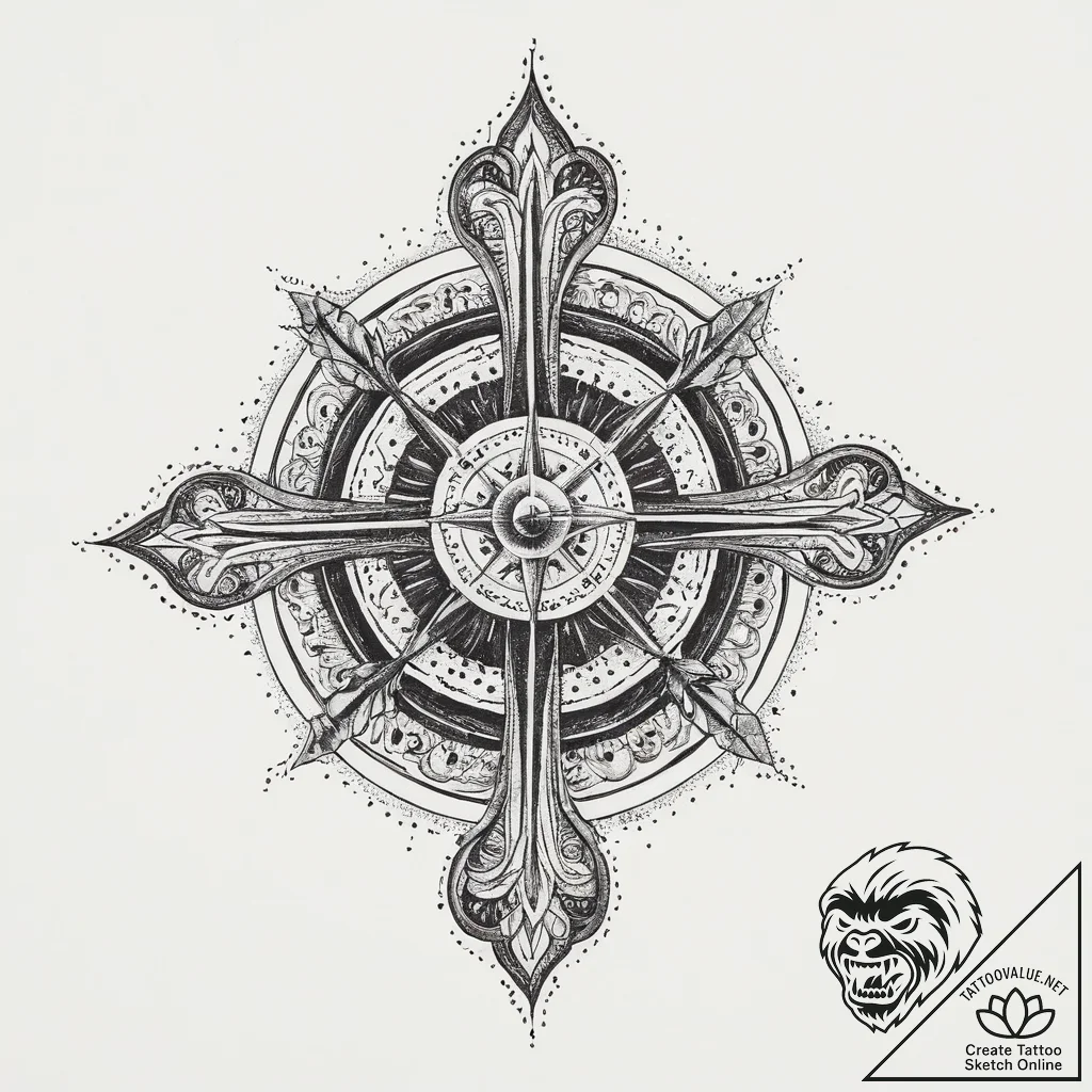Tattoo sketch cosmic person, concept art for... - tattoo sketch (№1757339489_0, 08.09.2025 13:51) — tattoovalue.net