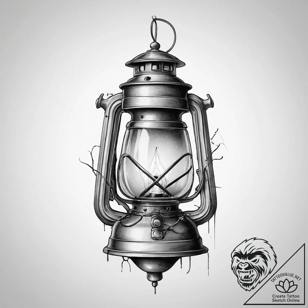 Tattoo sketch miner lantern, tattoo sketch de... - tattoo sketch (№1757340095_0, 08.09.2025 14:01) — tattoovalue.net