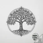 Tattoo sketch slavic tree of life with a frui… – tattoo sketch (№1757341895_0, 08.09.2025 14:31) — tattoovalue.net