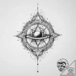 Tattoo sketch cosmic origin – tattoo sketch (№1757342288_0, 08.09.2025 14:38) — tattoovalue.net