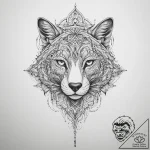 Tattoo sketch geometric animal, artistic tatt… – tattoo sketch (№1757344086_0, 08.09.2025 15:08) — tattoovalue.net