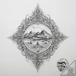 Tattoo sketch desert, tattoo sketch design, s… – tattoo sketch (№1757345296_0, 08.09.2025 15:28) — tattoovalue.net