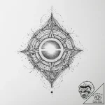 Tattoo sketch cosmic beginning – tattoo sketch (№1757346286_0, 08.09.2025 15:44) — tattoovalue.net