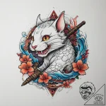 Tattoo sketch tom and jerry with a hammer, ta… – tattoo sketch (№1757351873_0, 08.09.2025 17:17) — tattoovalue.net