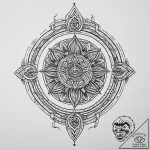 Tattoo sketch labyrinth, tattoo line art, old… – tattoo sketch (№1757352470_0, 08.09.2025 17:27) — tattoovalue.net