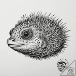 Tattoo sketch porcupinefish, artistic tattoo… – tattoo sketch (№1757352671_0, 08.09.2025 17:31) — tattoovalue.net