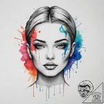 Tattoo sketch face, artistic tattoo sketch, b… – tattoo sketch (№1757355460_0, 08.09.2025 18:17) — tattoovalue.net