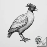 Tattoo sketch pukeko, tattoo flash sheet desi… – tattoo sketch (№1757356054_0, 08.09.2025 18:27) — tattoovalue.net