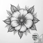 Tattoo sketch tomato flower – tattoo sketch (№1757356858_0, 08.09.2025 18:40) — tattoovalue.net