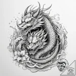 Tattoo sketch a symbolic object, ink illustra… – tattoo sketch (№1757357468_0, 08.09.2025 18:51) — tattoovalue.net