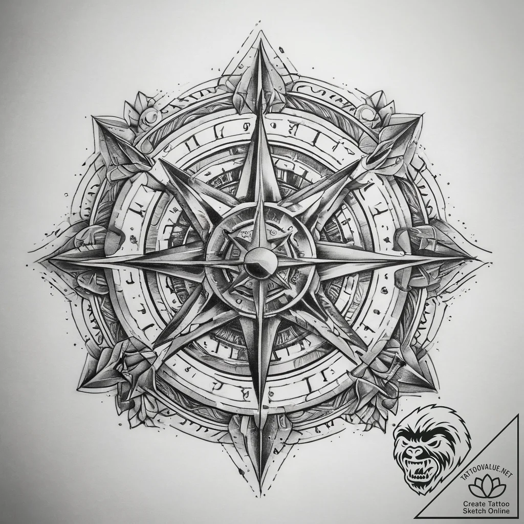 Tattoo sketch cosmic beginning, artistic tatt... - tattoo sketch (№1757357862_0, 08.09.2025 18:57) — tattoovalue.net