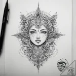 Tattoo sketch cosmic foundation, tattoo drawi… – tattoo sketch (№1757358253_0, 08.09.2025 19:04) — tattoovalue.net