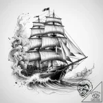 Tattoo sketch sailing ship tattoo, tattoo ske… – tattoo sketch (№1757359048_0, 08.09.2025 19:17) — tattoovalue.net