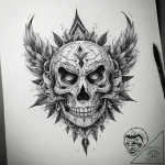 Tattoo sketch smoke, tattoo line art, dotwork… – tattoo sketch (№1757360031_0, 08.09.2025 19:33) — tattoovalue.net