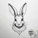 Tattoo sketch кролик, tattoo flash sheet desi… – tattoo sketch (№1757361035_0, 08.09.2025 19:50) — tattoovalue.net