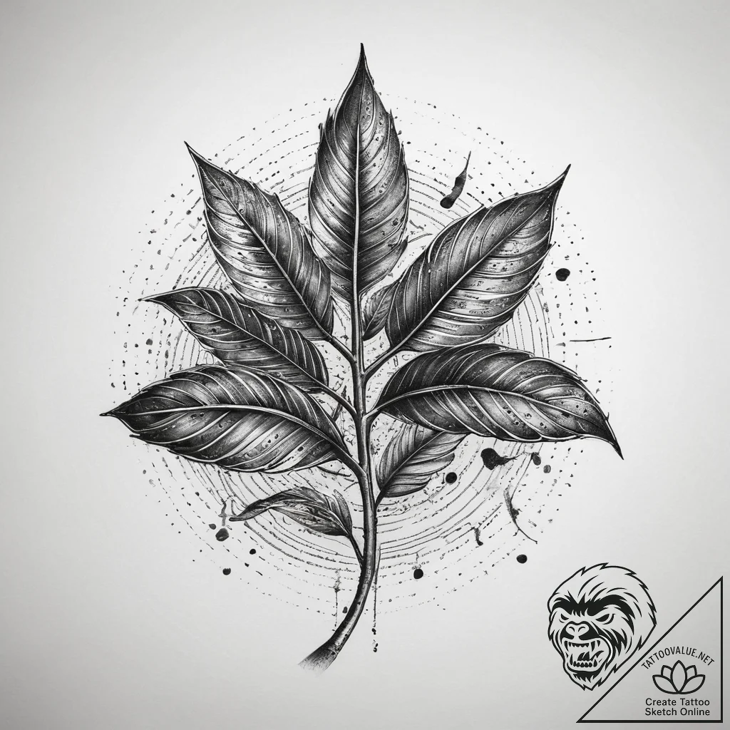 Tattoo sketch hieroglyphic symbol for "growth... - tattoo sketch (№1757363424_0, 08.09.2025 20:30) — tattoovalue.net