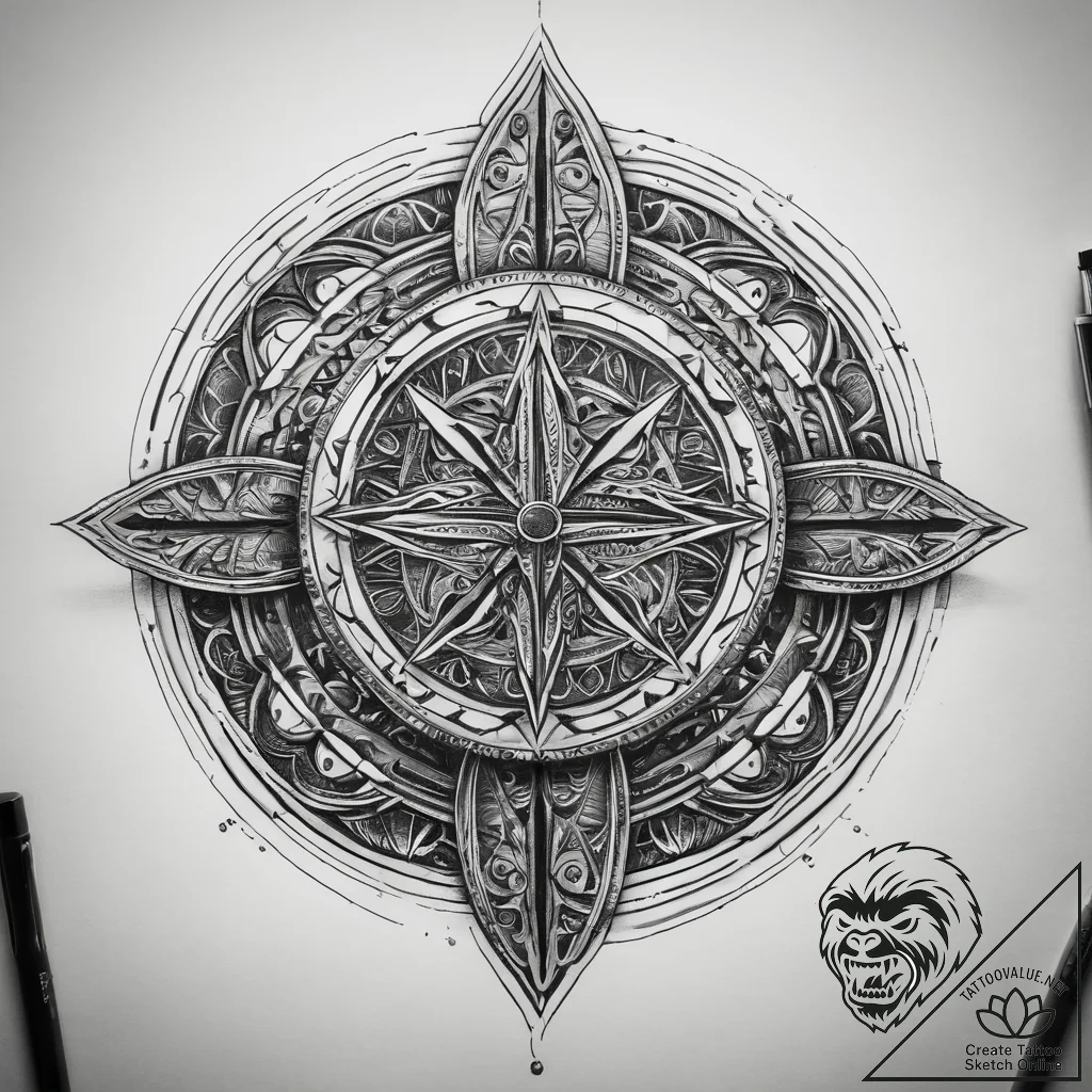 Tattoo sketch circle, artistic tattoo sketch,... - tattoo sketch (№1757363815_0, 08.09.2025 20:36) — tattoovalue.net