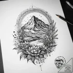 Tattoo sketch desert, ink illustration for ta… – tattoo sketch (№1757366808_0, 08.09.2025 21:26) — tattoovalue.net