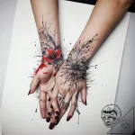 Tattoo sketch hands with a hope, concept art… – tattoo sketch (№1757367006_0, 08.09.2025 21:30) — tattoovalue.net