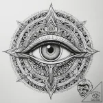Tattoo sketch eye of ra with a crown, tattoo… – tattoo sketch (№1757367996_0, 08.09.2025 21:46) — tattoovalue.net