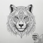 Tattoo sketch embroidery an animal, tattoo fl… – tattoo sketch (№1757368975_0, 08.09.2025 22:02) — tattoovalue.net