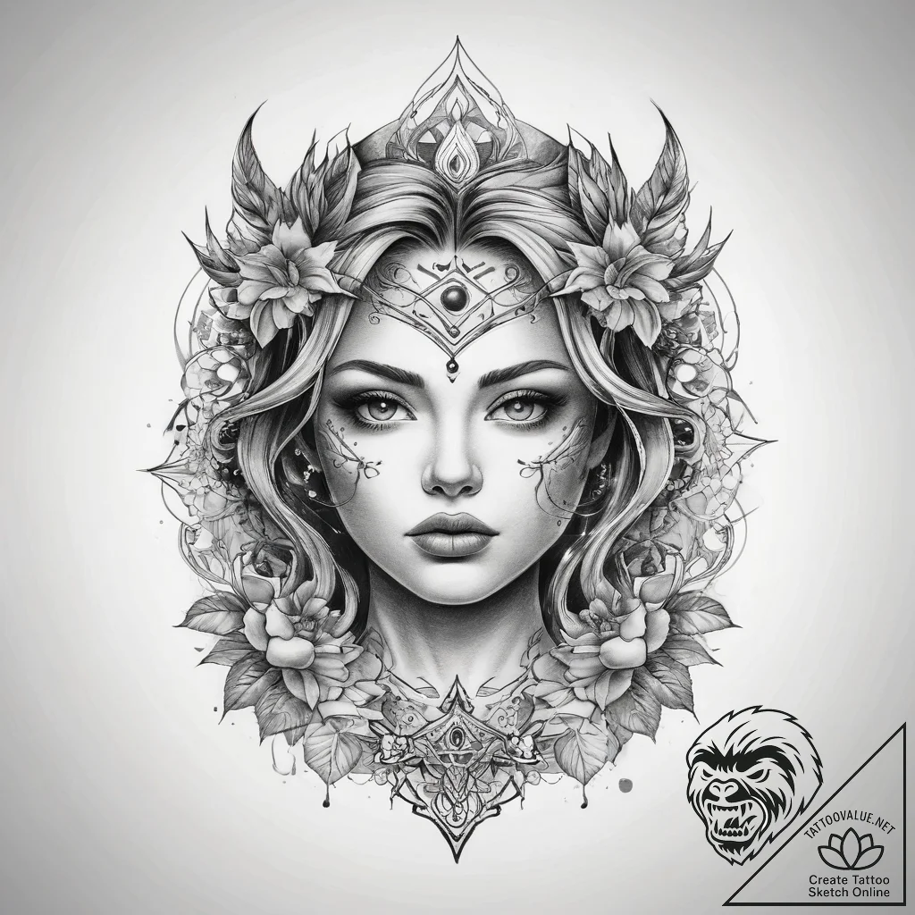 Tattoo sketch ash - tattoo sketch (№1757369568_0, 08.09.2025 22:12) — tattoovalue.net