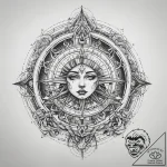 Tattoo sketch cosmic life, concept art for ta… – tattoo sketch (№1757370361_0, 08.09.2025 22:26) — tattoovalue.net