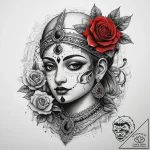 Tattoo sketch krishna, tattoo flash sheet des… – tattoo sketch (№1757370557_0, 08.09.2025 22:29) — tattoovalue.net