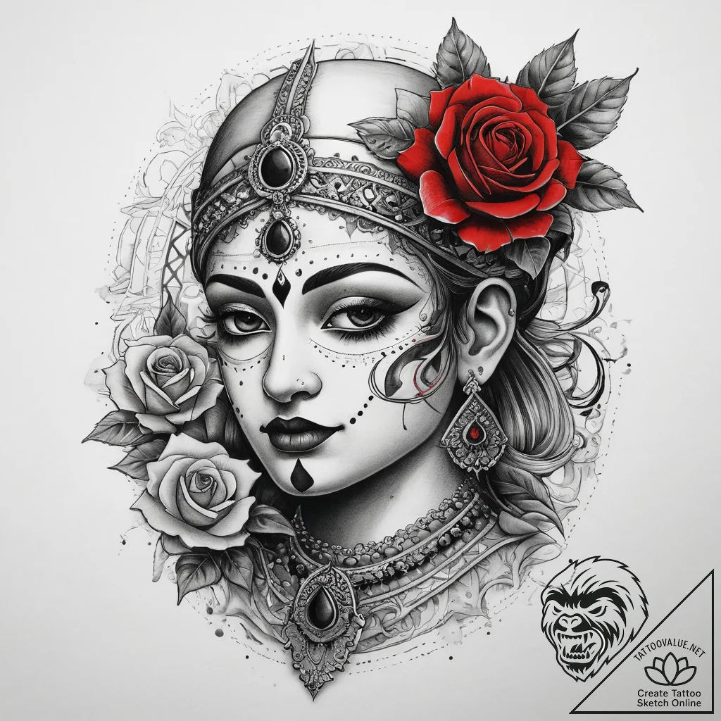 Tattoo sketch krishna, tattoo flash sheet des... - tattoo sketch (№1757370557_0, 08.09.2025 22:29) — tattoovalue.net