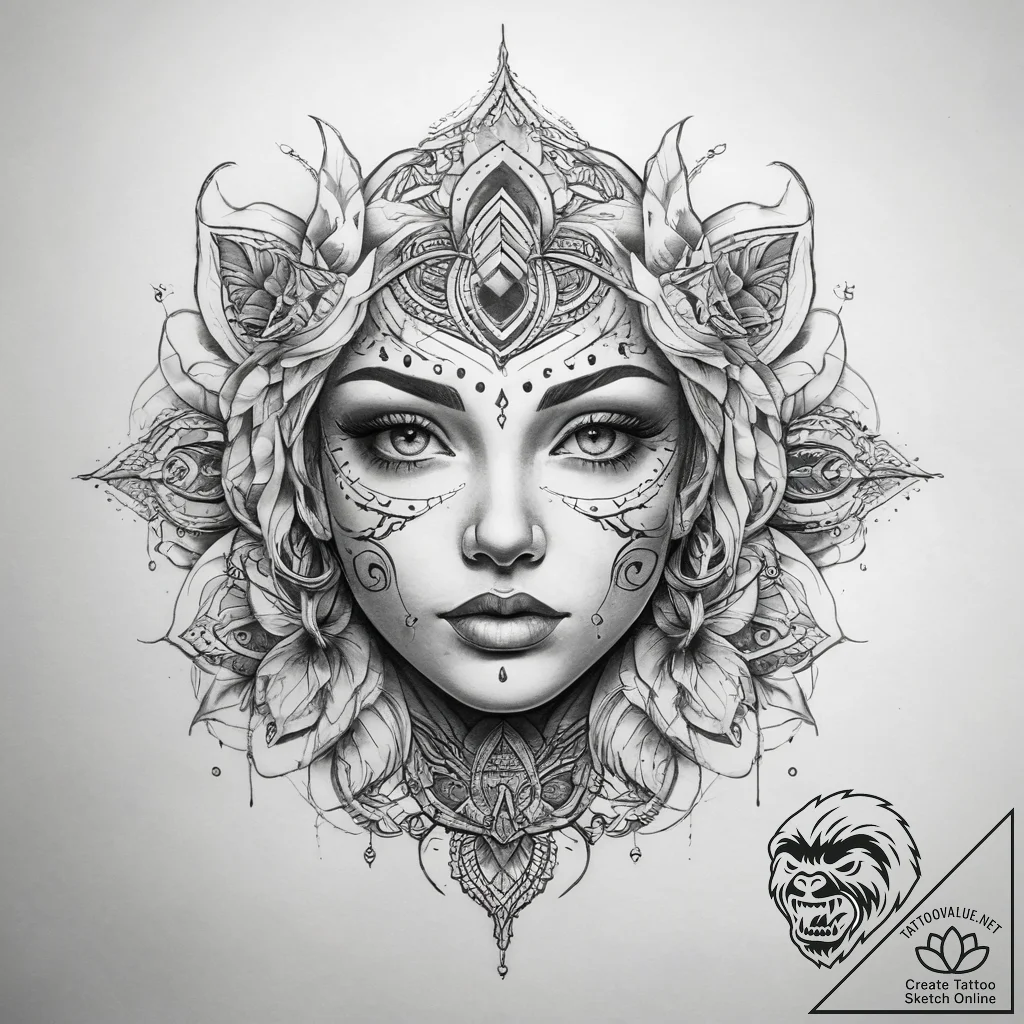 Tattoo sketch soul - tattoo sketch (№1757371159_0, 08.09.2025 22:39) — tattoovalue.net