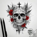 Tattoo sketch silver, ink illustration for ta… – tattoo sketch (№1757372158_0, 08.09.2025 22:55) — tattoovalue.net