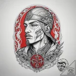 Tattoo sketch soldier with a prophet, tattoo… – tattoo sketch (№1757373762_0, 08.09.2025 23:22) — tattoovalue.net