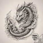 Tattoo sketch dream, ink illustration for tat… – tattoo sketch (№1757375143_0, 08.09.2025 23:45) — tattoovalue.net
