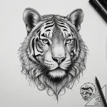 Tattoo sketch тонкие линии в виде животного,… – tattoo sketch (№1757375344_0, 08.09.2025 23:49) — tattoovalue.net