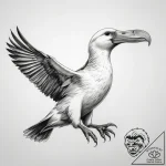 Tattoo sketch albatross – tattoo sketch (№1757375542_0, 08.09.2025 23:52) — tattoovalue.net