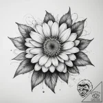 Tattoo sketch calendula, tattoo drawing outli… – tattoo sketch (№1757376738_0, 09.09.2025 00:12) — tattoovalue.net